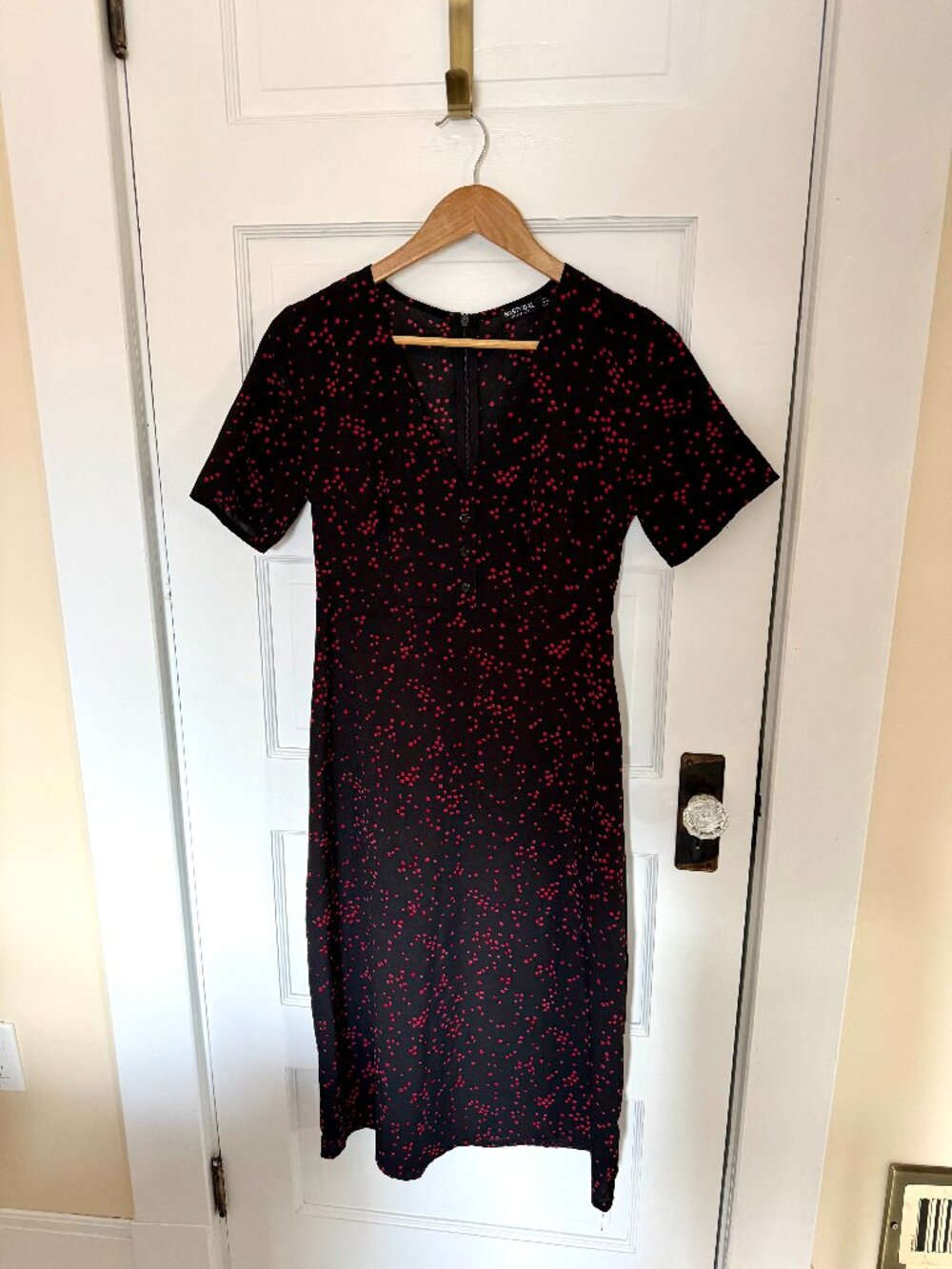 Nasty Gal V-neck midi dress